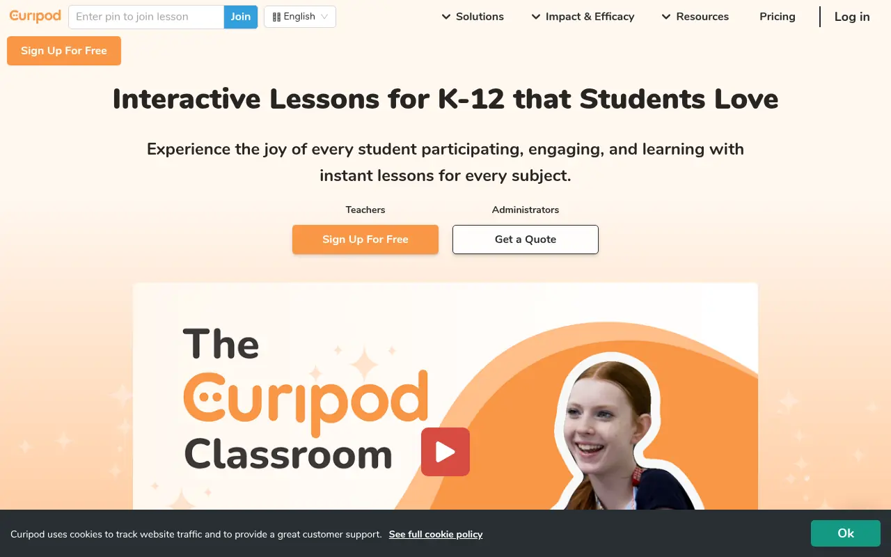 Curipod screenshot
