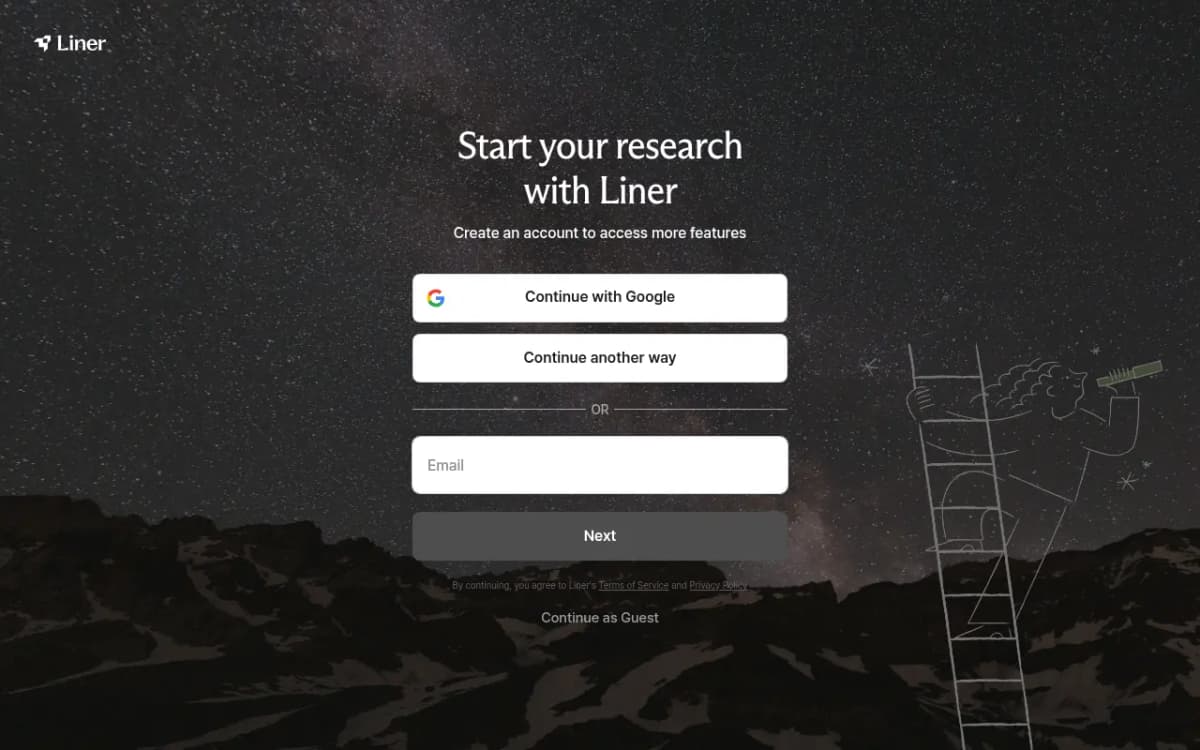 Liner screenshot