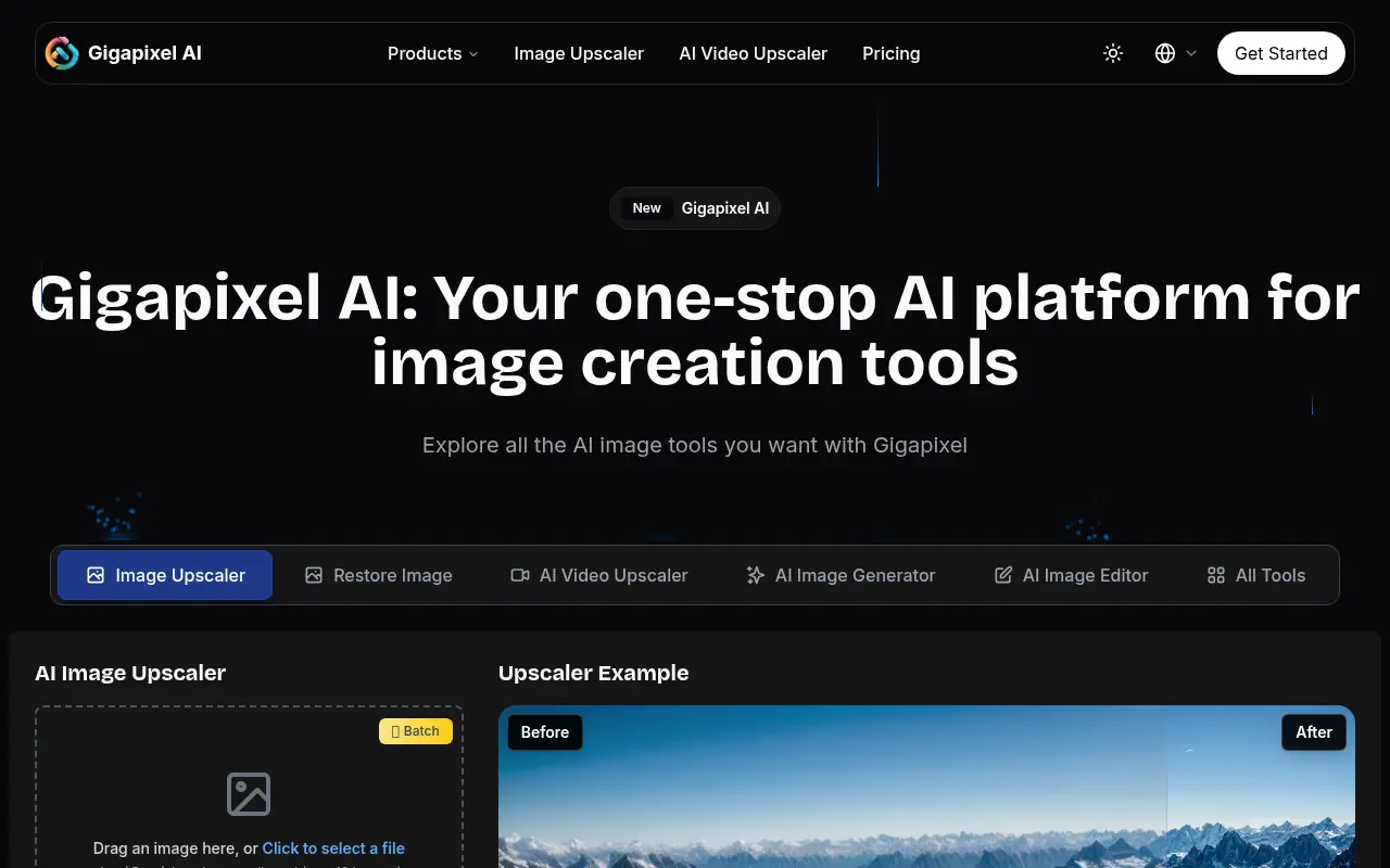 Gigapixel AI screenshot