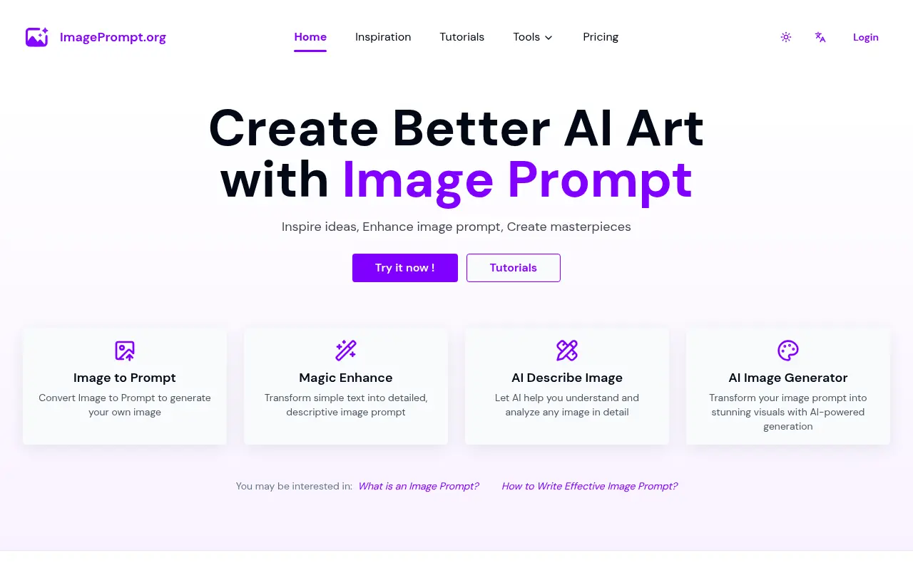 ImagePrompt.org screenshot