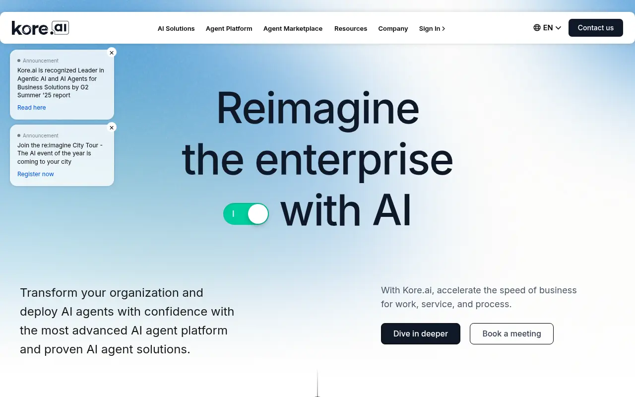 Kore.ai screenshot