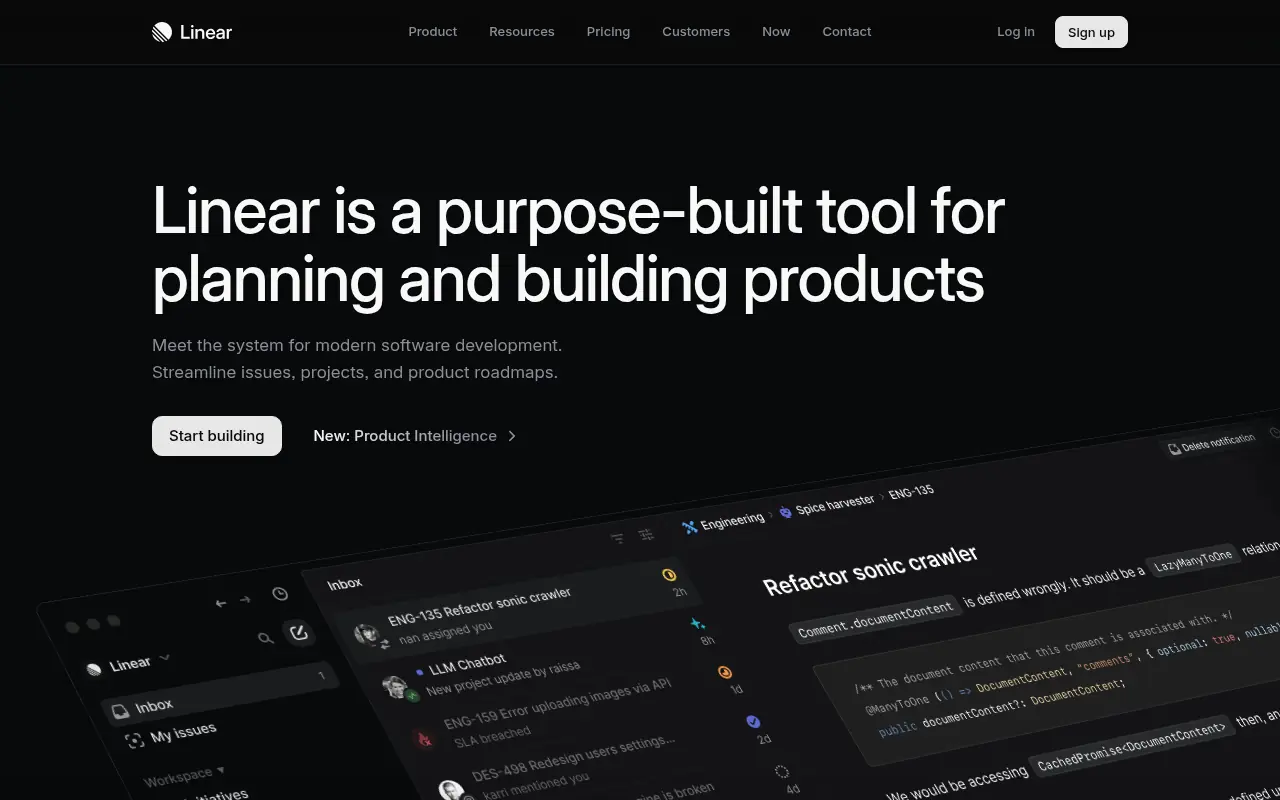Linear screenshot