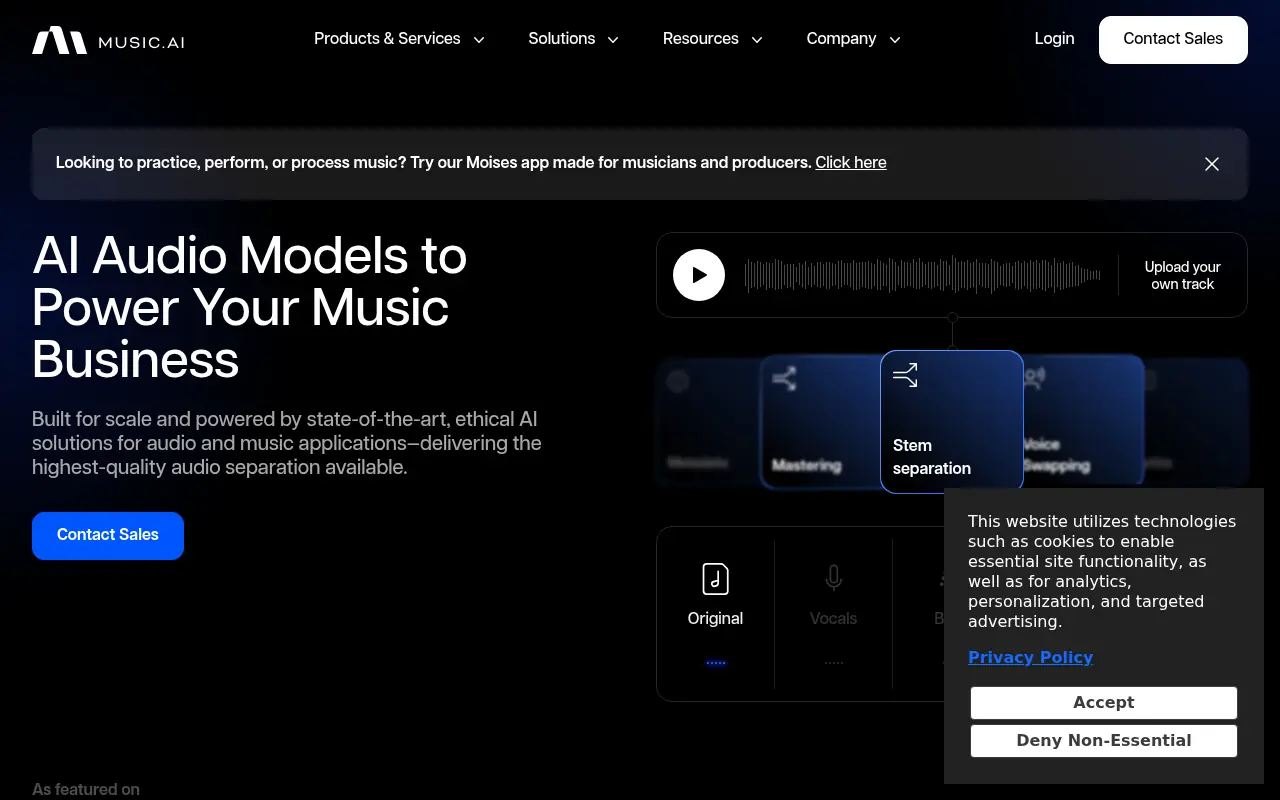 Music AI screenshot