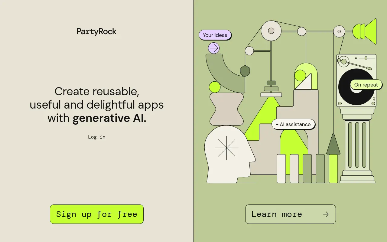 PartyRock screenshot