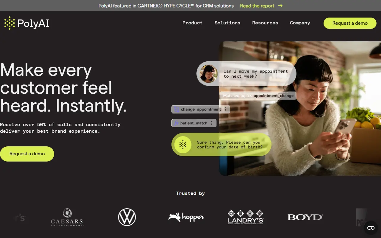 PolyAI screenshot