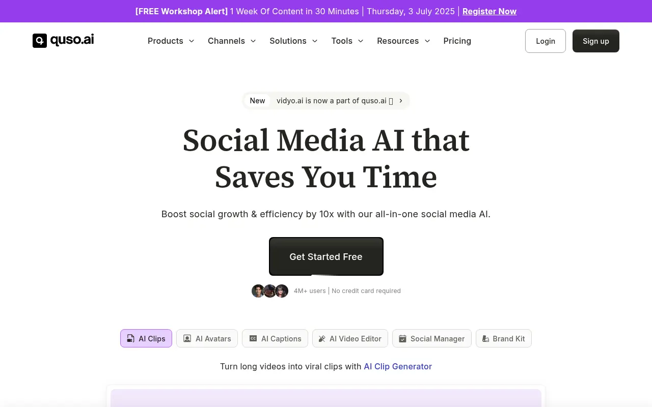 Quso.ai screenshot