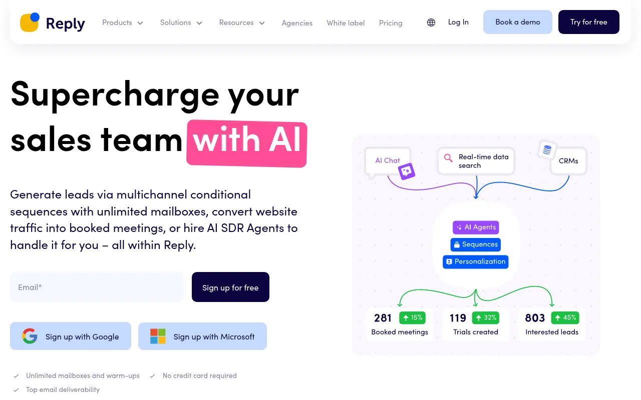 Reply.io screenshot