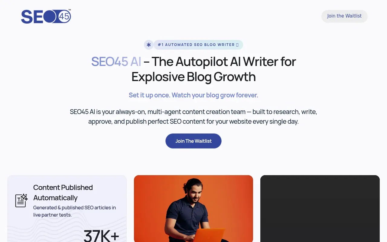 SEO45 AI screenshot