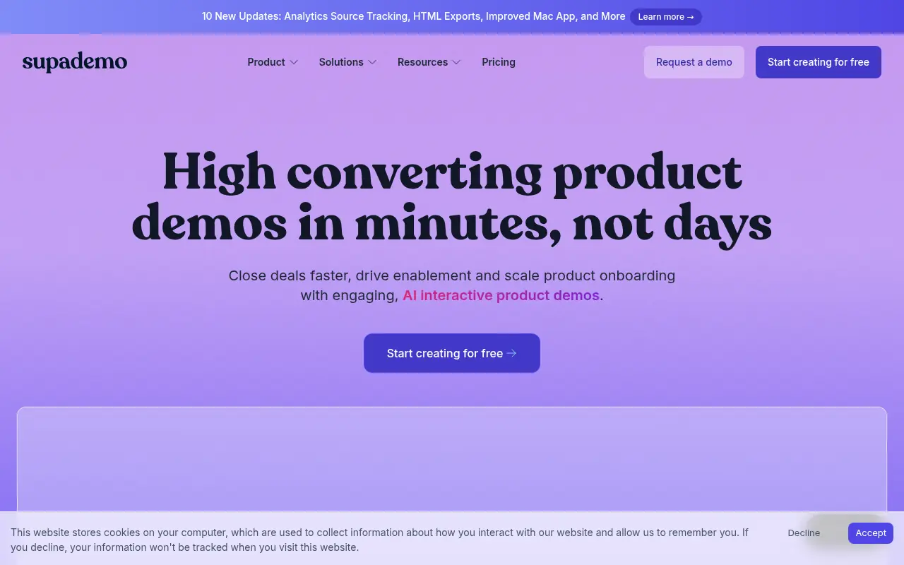 Supademo screenshot