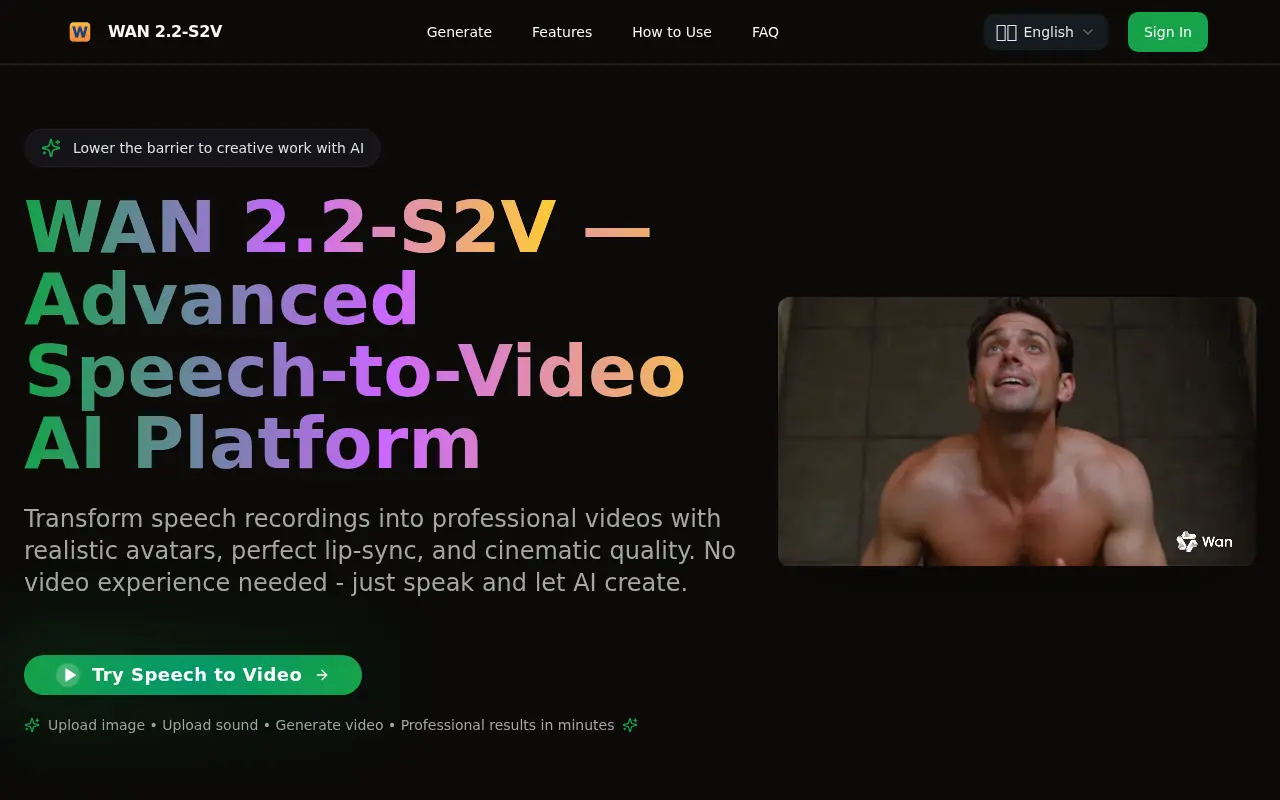 WAN S2V screenshot
