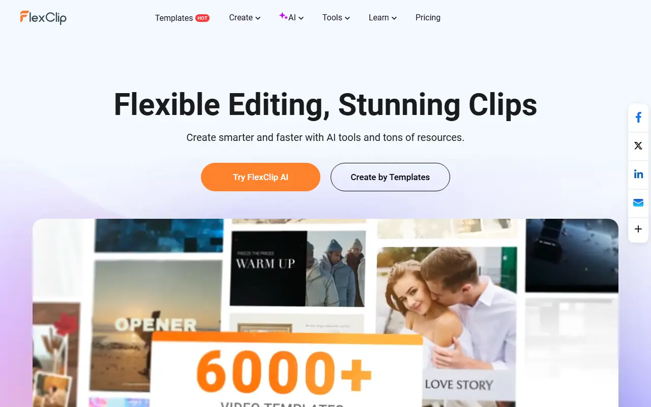 FlexClip screenshot