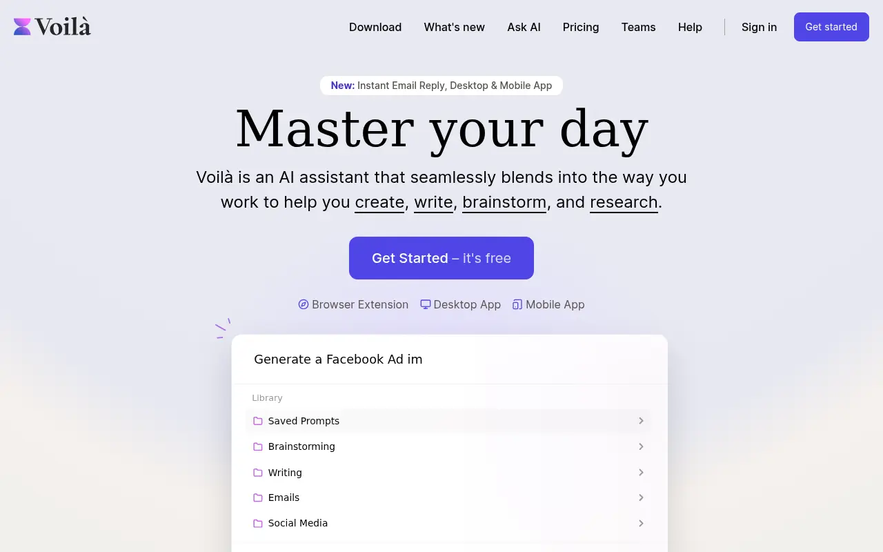 Voilà screenshot