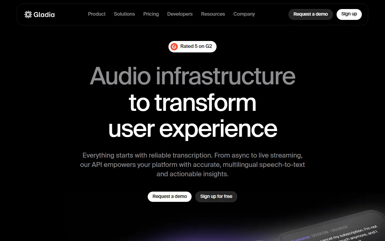Gladia screenshot
