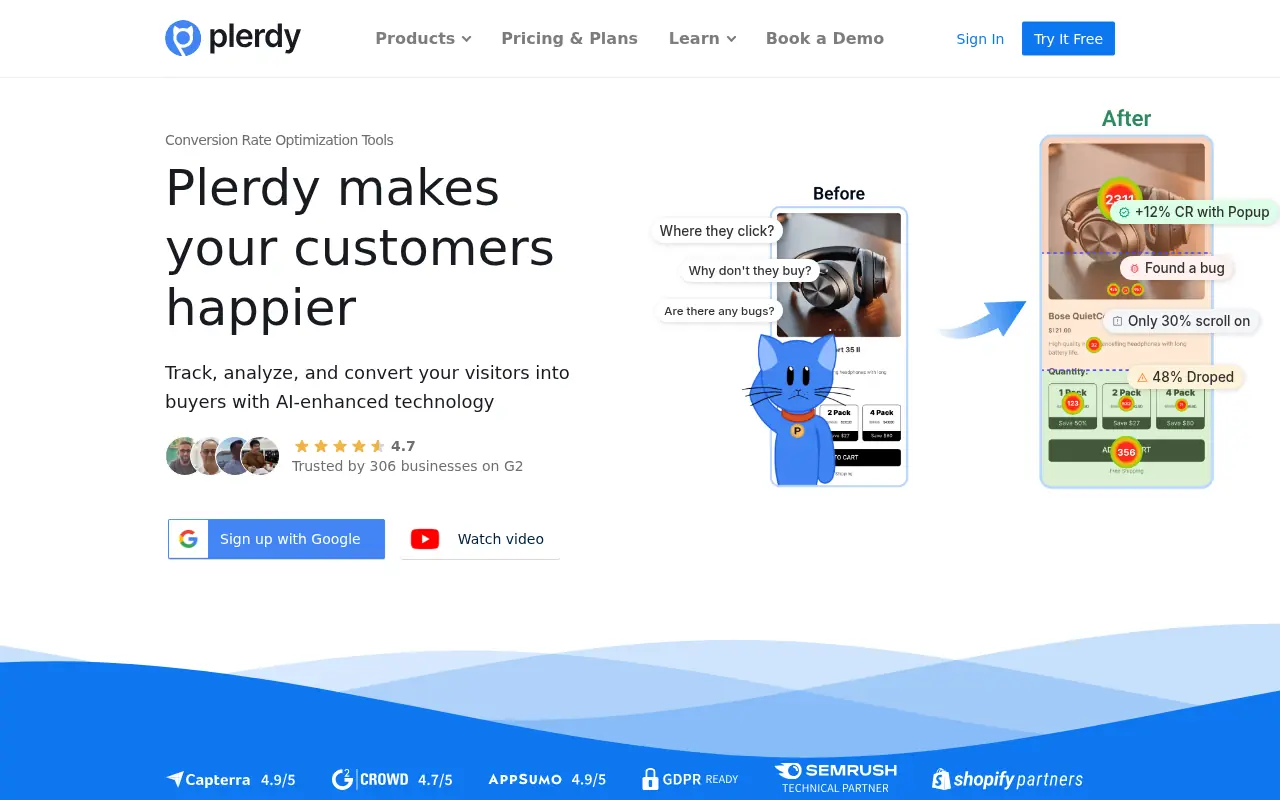 Plerdy screenshot