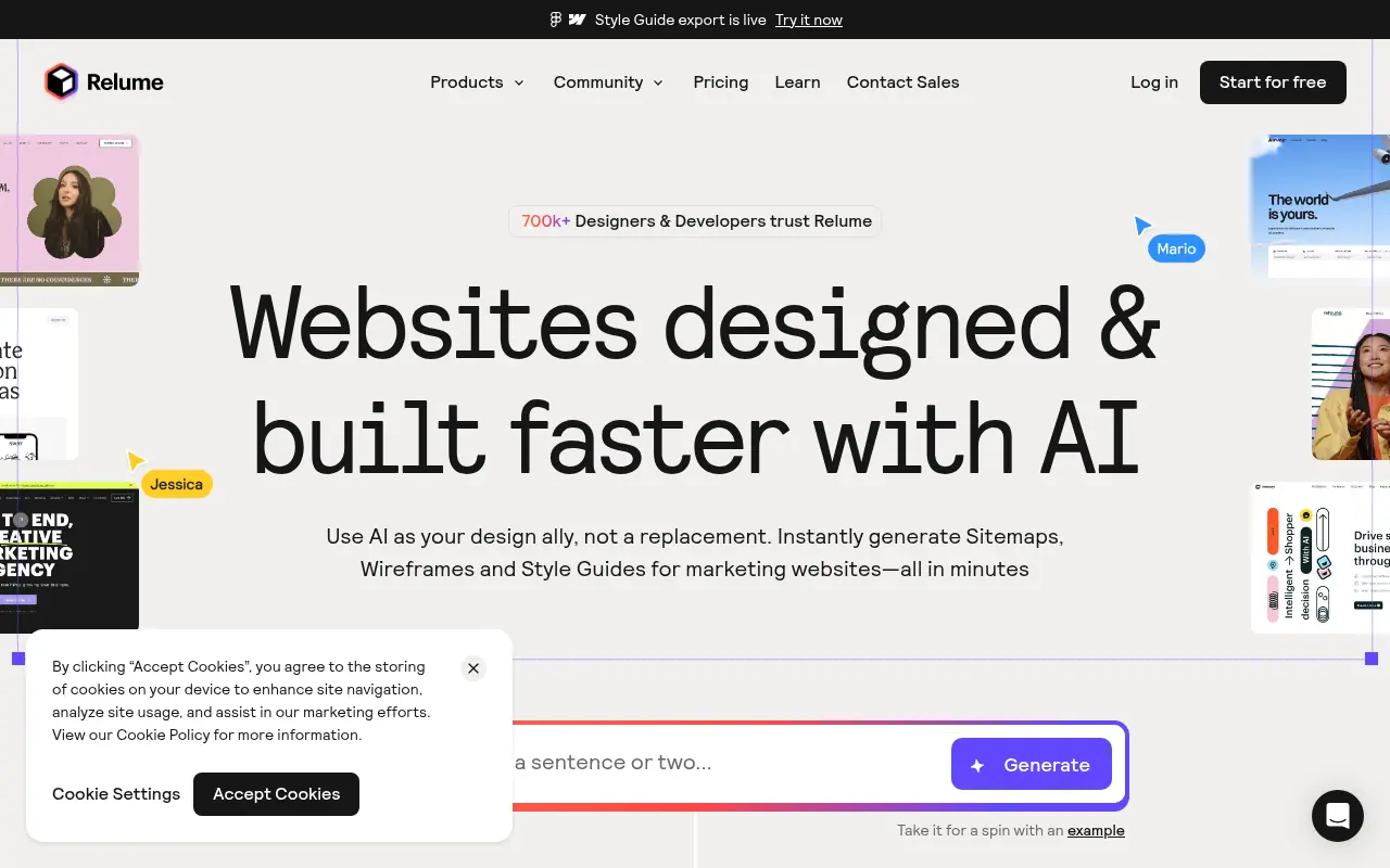 Relume screenshot