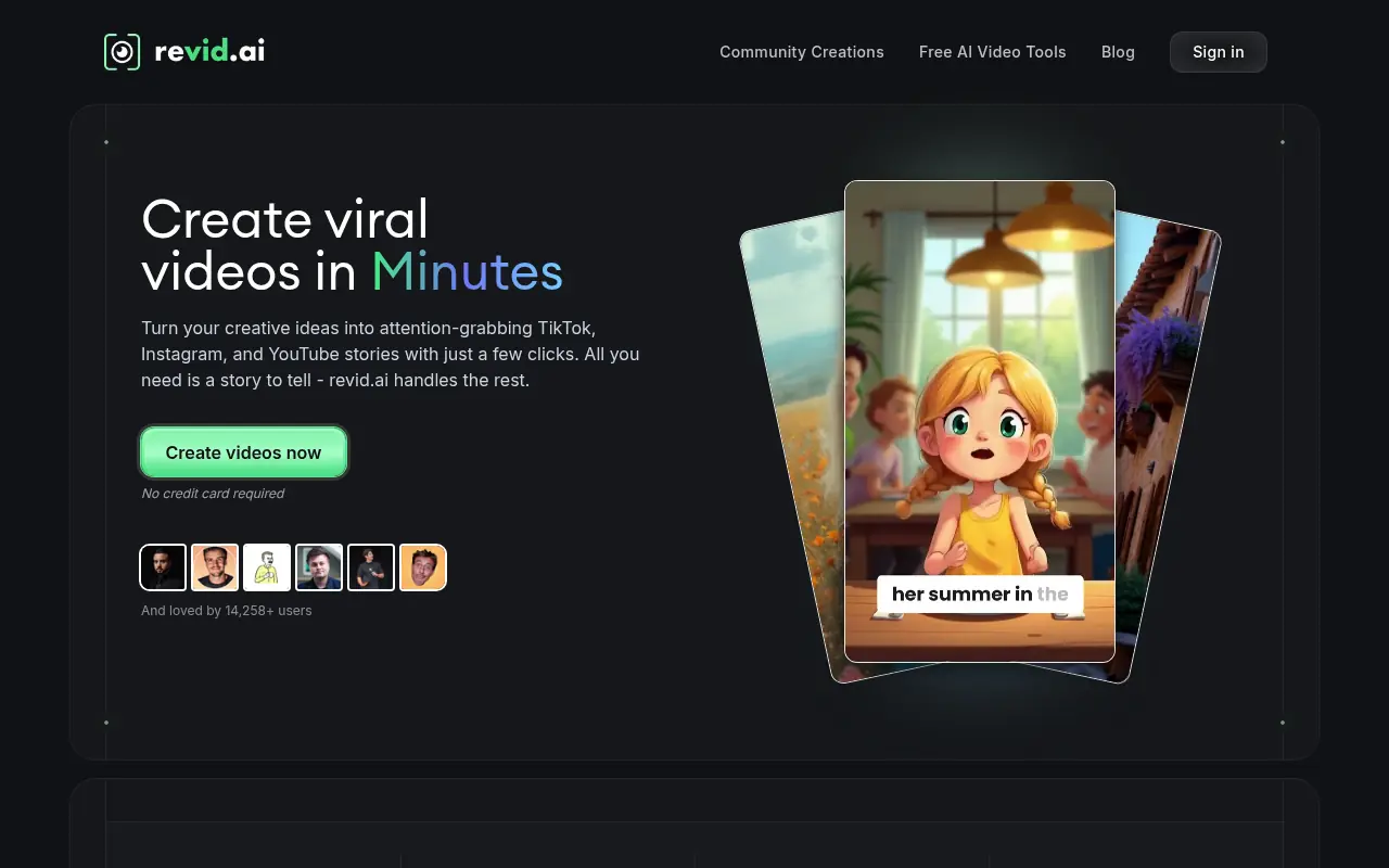Revid AI screenshot