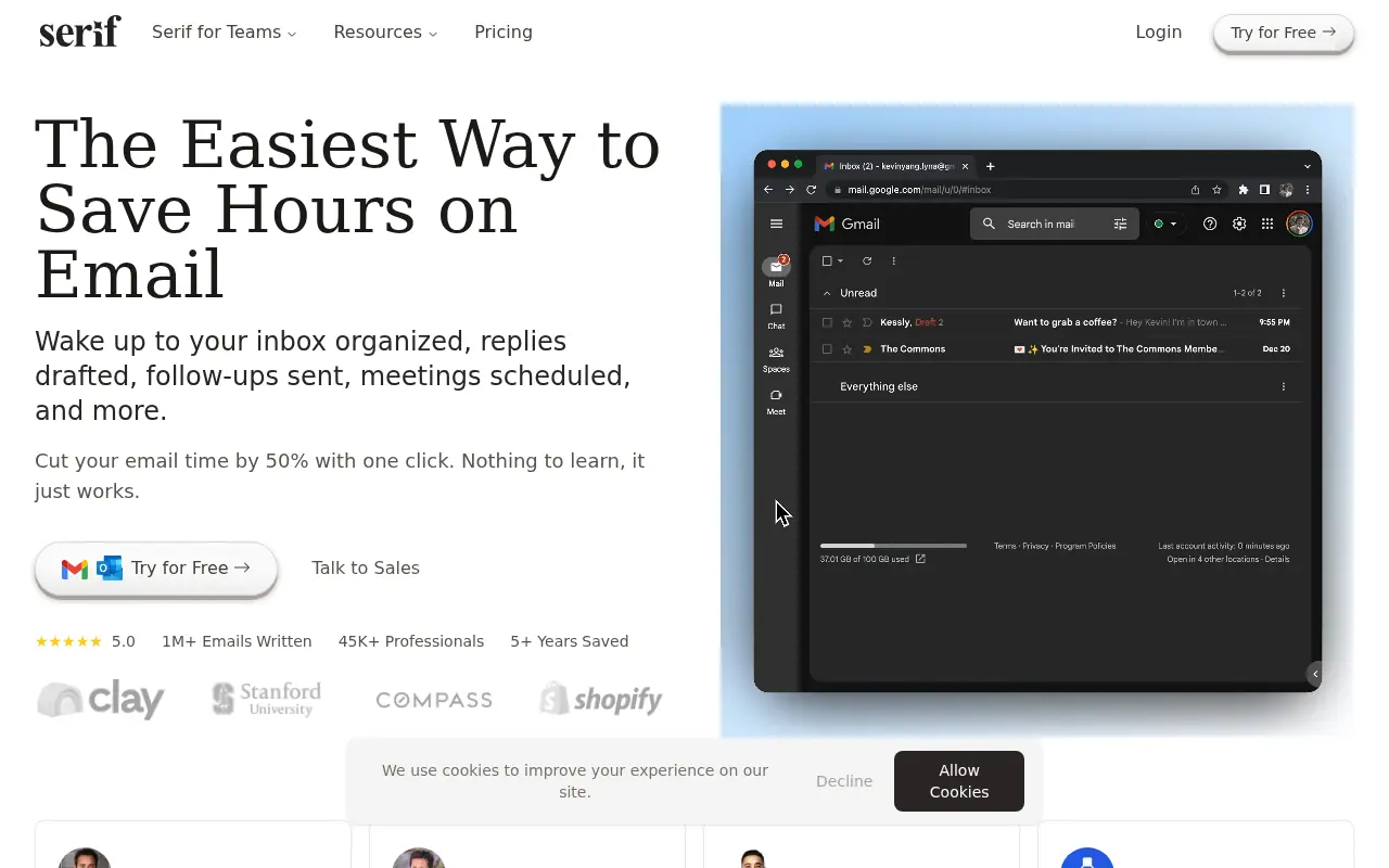 Serif.ai screenshot