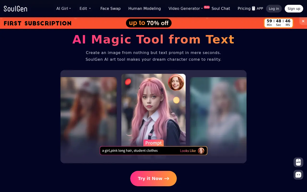 SoulGen screenshot