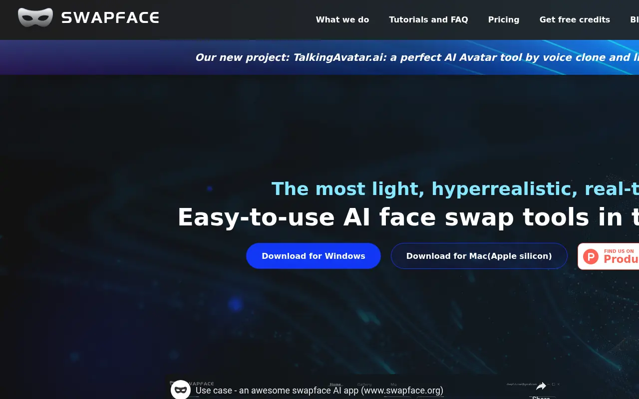 Swapface screenshot
