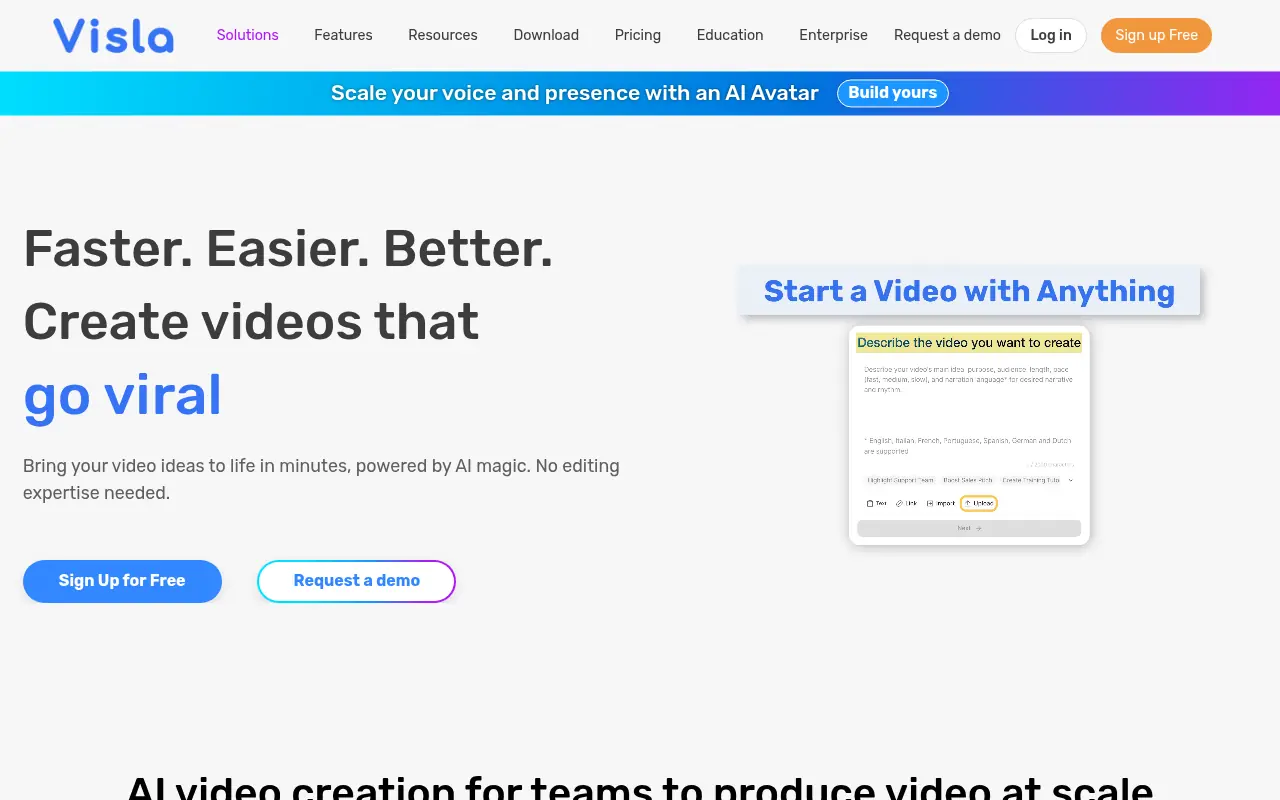 Visla screenshot