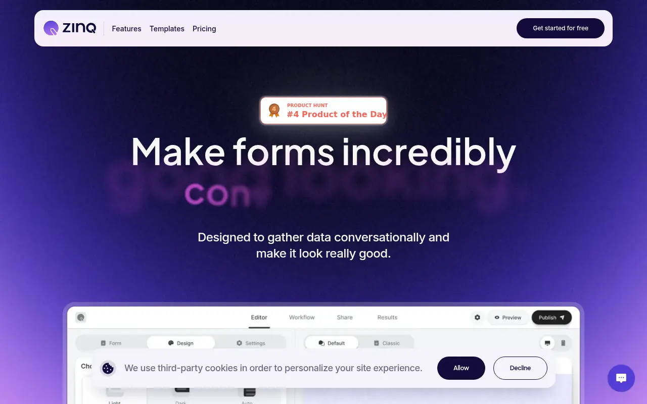 ZINQ AI screenshot