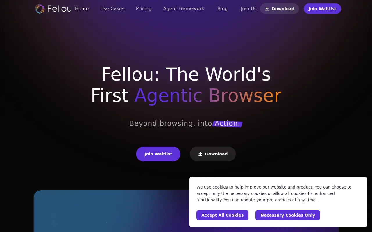 Fellou screenshot