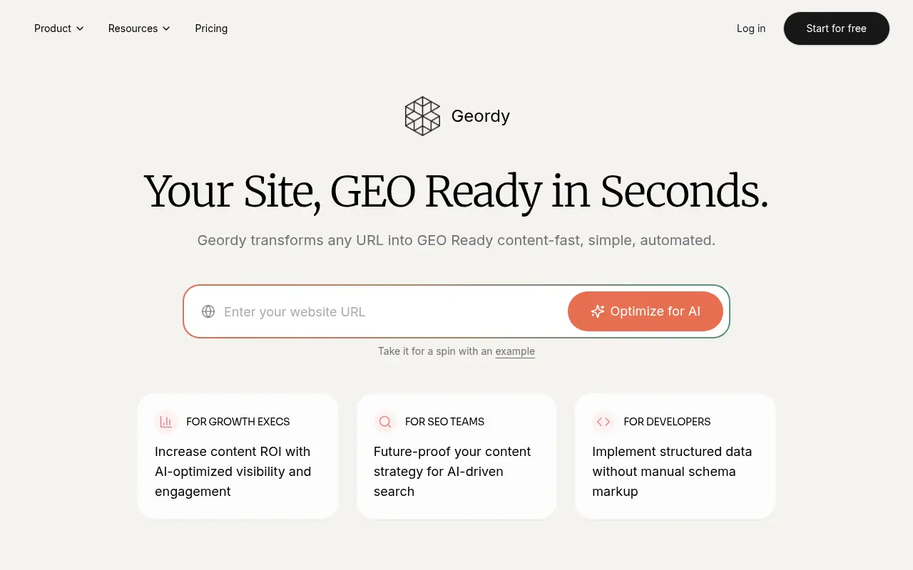 Geordy AI screenshot