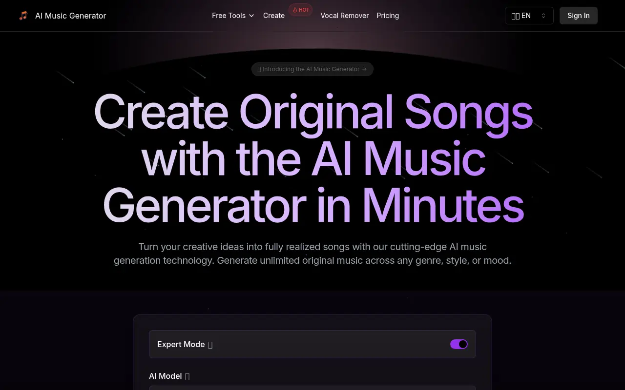 MusicGeneratorAI screenshot
