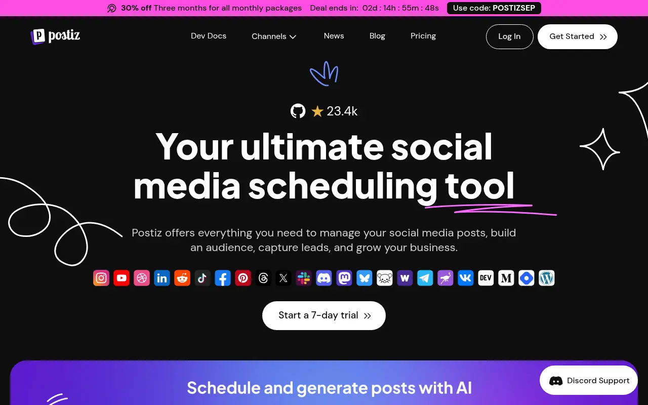 Postiz screenshot