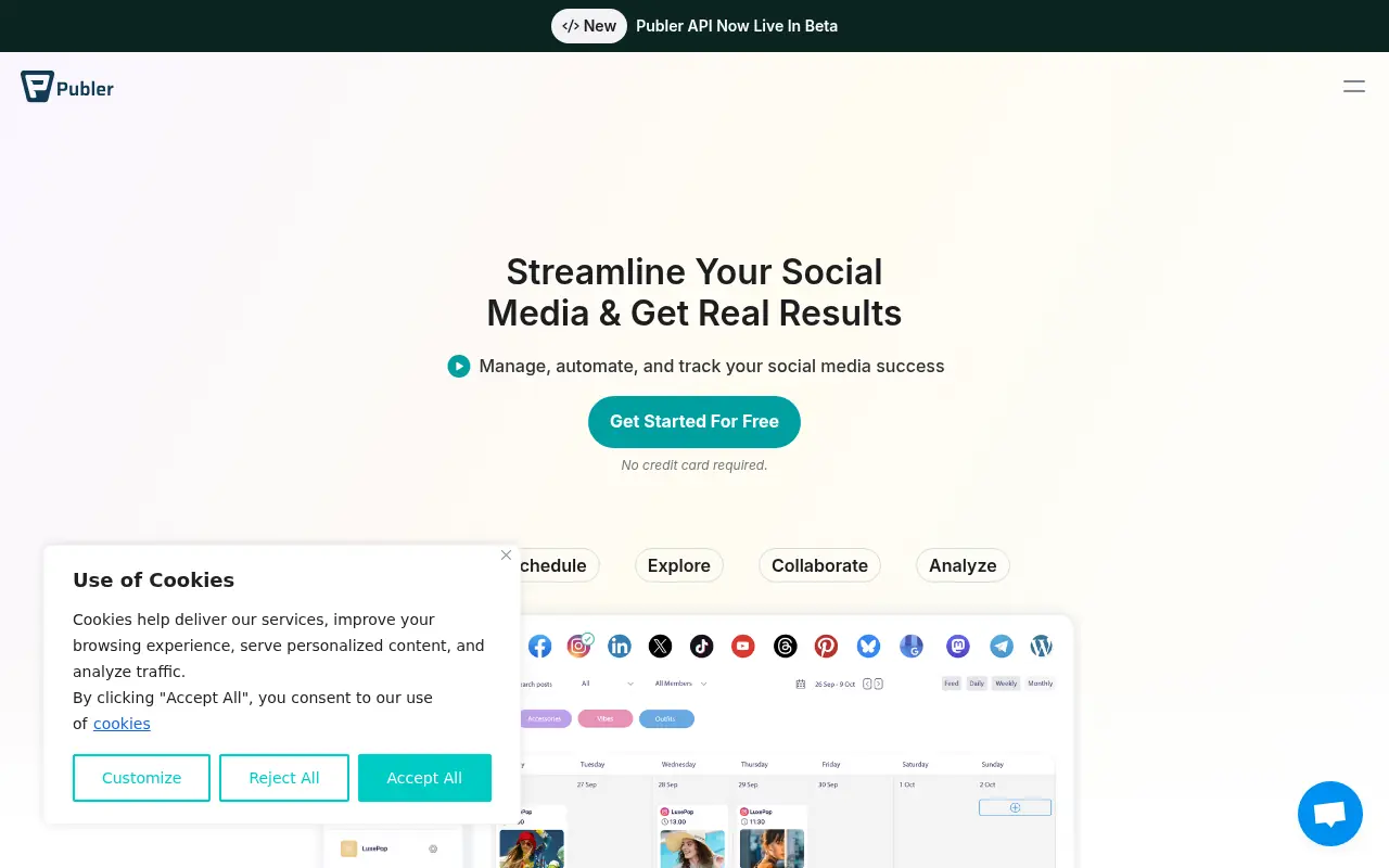 Publer screenshot