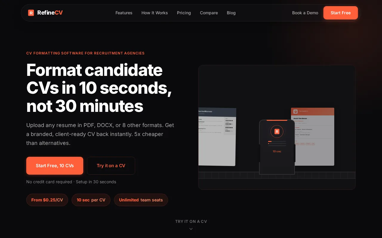 RefineCV screenshot