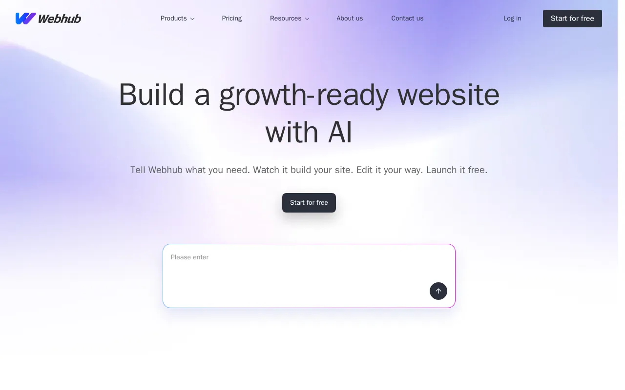 Webhub screenshot