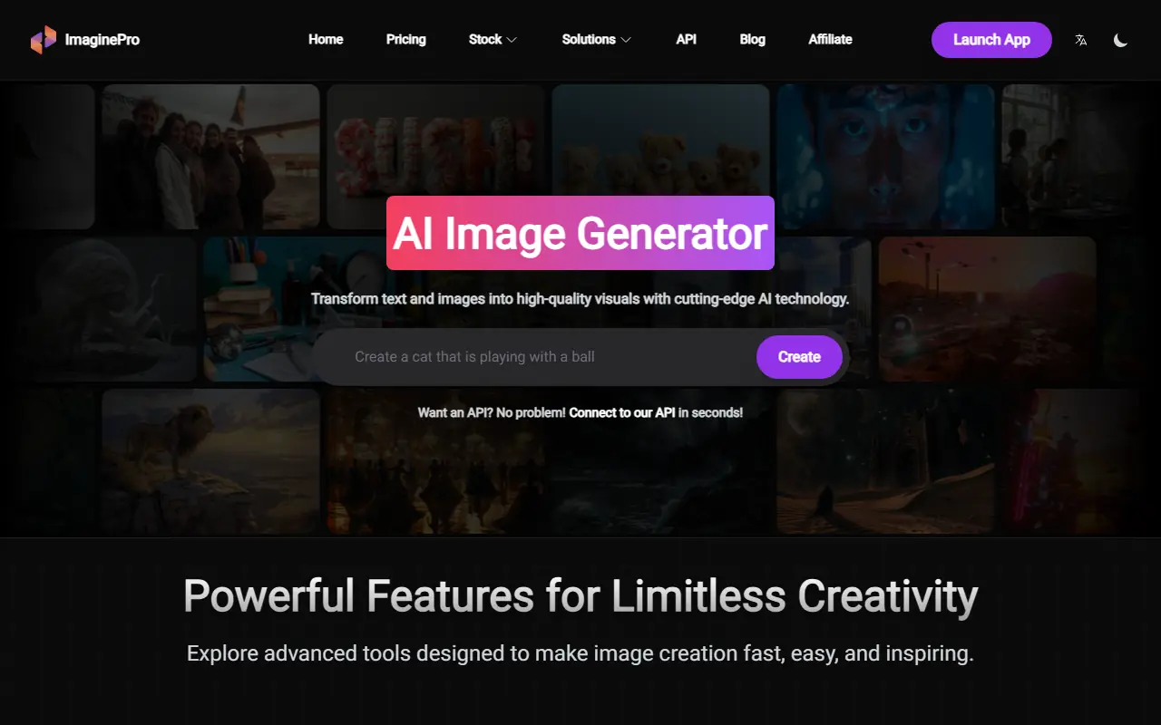 ImaginePro screenshot